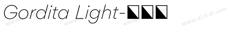 Gordita Light字体转换